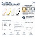 Ver imagem 3 de Plafon de Sobrepor Aquila Switch LED 3 Tons Gmh
