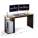 Ver imagem 3 de Mesa Gamer para Pc Escrivaninha 2 Monitores Setup Escritório Quarto Valorant