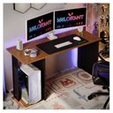Ver imagem 4 de Mesa Gamer para Pc Escrivaninha 2 Monitores Setup Escritório Quarto Valorant