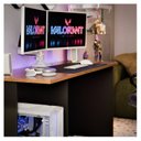 Ver imagem 6 de Mesa Gamer para Pc Escrivaninha 2 Monitores Setup Escritório Quarto Valorant