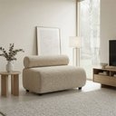 Ver imagem 1 de Sofá 2 Lugares Namoradeira Orgânico para Sala 120 cm Zarah Napoli D03 - D'Rossi