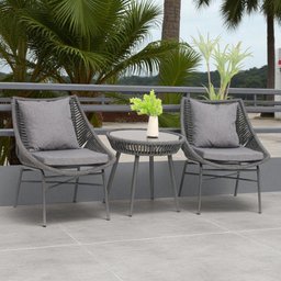 Conjunto para Área Externa Eden com 2 Cadeiras, 1 Mesa - 1