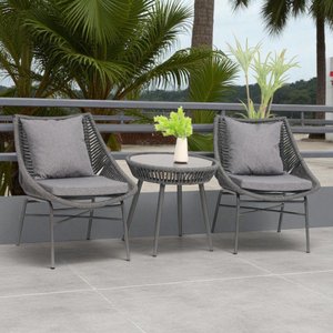 Conjunto para Área Externa Eden com 2 Cadeiras, 1 Mesa