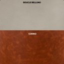 Ver imagem 5 de Kit 2 Poltrona Orgânica Base Giratória Maya Corino Nozes e Boucle Bege Redonda Decorativa - Arkell