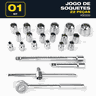 Jogo De Soquete Estriado 1/2 Pol 8 A 32mm 22 Pçs Oz - 3