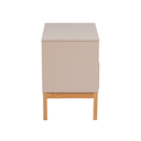 Ver imagem 7 de Mesa de Cabeceira 1 Gaveta 1 Nicho MDF com Pés de Madeira Maciça Bento Yescasa Bege