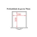 Ver mais imagens de Mesa Escrvaninha para Escritório com 1 Gaveta Moblis: Branco