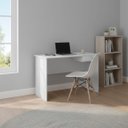 Ver imagem 2 de Mesa Escrvaninha para Escritório com 1 Gaveta Moblis: Branco