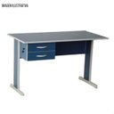 Ver imagem 5 de Gaveteiro para Mesa Suspenso Fixo 2 Gavetas com Chave Azul