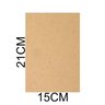 Chapa Mdf Branco 3mm Placa 15x21 Cm A4 para Artesanato Adesivo 100 Unidades - 3