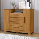 Ver imagem 1 de Cômoda 120cm 2 Portas 4 Gavetas - Ssx Multicoisas