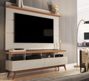 Ver imagem 3 de Rack com Painel para TV 65" Sala Vivare Wood 1,60 Giga Móveis:OffWhite/Nature