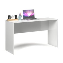 Mesa de Estudo Escrivaninha 110cm Útil Prática Caliope:branco - 5