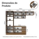 Ver imagem 4 de Armário de Cozinha Completa 9 Portas 3 Gavetas MDP 270cm Rustic Madesa
