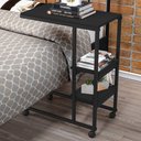Ver imagem 1 de Mesa de Canto Fit 2 Prateleiras Preto - Art Panta