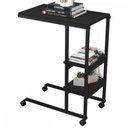 Ver imagem 2 de Mesa de Canto Fit 2 Prateleiras Preto - Art Panta