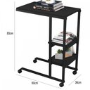Ver imagem 3 de Mesa de Canto Fit 2 Prateleiras Preto - Art Panta