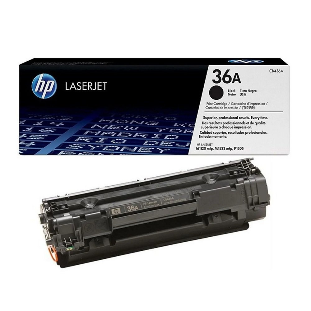 Cartucho de Toner Original Hp 36a Preto para Laserjet (cb436ab)