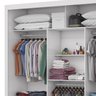 Guarda-roupa Casal 4 Espelhos 3 Portas de Correr 4 Gavetas Max Plus Espresso Móveis - 7