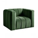 Ver imagem 1 de Poltrona Mona Veludo Encosto Alto Confortável Verde 270 Bella Decor