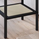 Ver imagem 6 de Mesa Lateral 58 Cm Pes Madeira Palhinha Oslo 27962 Nero Artesano