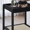 Ver imagem 5 de Mesa Lateral 58 Cm Pes Madeira Palhinha Oslo 27962 Nero Artesano
