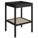 Ver imagem 1 de Mesa Lateral 58 Cm Pes Madeira Palhinha Oslo 27962 Nero Artesano