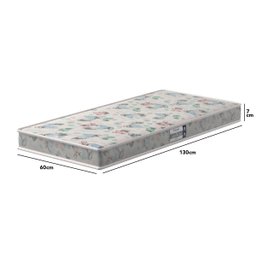 Colchão Berço Probel Pro Dormir Advanced Baby D18 Liso 060X130X07 Cinza/Estampado - 4