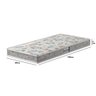 Colchão Berço Probel Pro Dormir Advanced Baby D18 Liso 060X130X07 Cinza/Estampado - 4