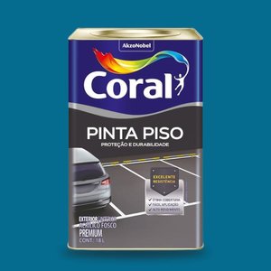 Tinta Premium Pinta Piso Coral Azul Fosco 18l