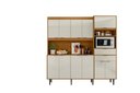 Ver imagem 4 de Kit Cozinha Atlantis 2.0 C/ 11 Portas e 2 Gavetas Jequitiba/off White