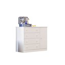 Ver imagem 2 de Cômoda Sapateira Infantil Alice 1 Porta 4 Gavetas - Bela Móveis: Branco