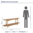 Ver imagem 3 de Aparador Leona - Largura: 160 cm - Cor: Natural