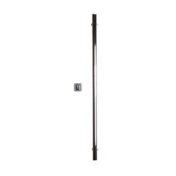 Kit Porta de Madeira Maciça Com Puxador Lado Direito 210x80cm Imbuia Allo Esquadrias - 2