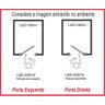 Kit Porta de Madeira Maciça Com Puxador Lado Direito 210x80cm Imbuia Allo Esquadrias - 4