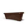 Vaso Floreira Plástico Retangular 60cm Marrom - 1