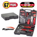 Ver imagem 1 de Kit De Chaves E Ferramentas Profissionais Kajima JFH67P Com 67 Peças Em Aço Soft Grip Com Maleta