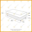 Ver imagem 2 de Cama Box Solteiro King Branca + Colchão de Molas Ensacadas Probel Eclipse Springs 96x203x55cm