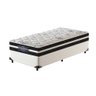 Cama Box Solteiro King Branca + Colchão de Molas Ensacadas Probel Eclipse Springs 96x203x55cm - 1