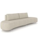 Ver imagem 1 de Sofá 4 Lugares para Sala Living Orgânico Pés Metálicos 260cm Shui P08 Linho Bege - Lyam Decor