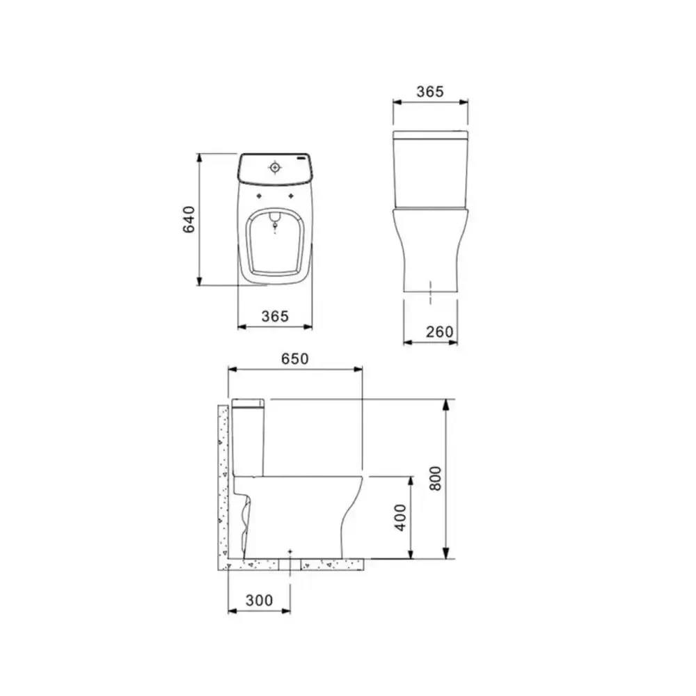 Kit In Bacia C/ Caixa Acoplada+inst+assento Termofixo Boss Matte Black- 1897230081108 - 6