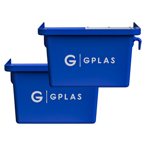 Kit 2 Bebedouros para Animal 10l Azul Gplas