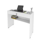 Ver imagem 3 de Mesa Escrivaninha 72cm com 1 Gaveta Chave e 1 Prateleira Prisma - Jm3:branco