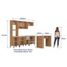 Cozinha Modulada Jade 5 Peças com Bancada Divisória - 4