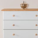 Ver imagem 4 de Cômoda com 4 Gavetas Creme