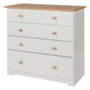 Ver imagem 1 de Cômoda com 4 Gavetas Creme