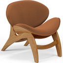 Ver imagem 1 de Poltrona Decorativa Orgânica Sala Living Kadosh L02 Bouclê Terracota - Lyam Decor