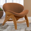 Ver imagem 2 de Poltrona Decorativa Orgânica Sala Living Kadosh L02 Bouclê Terracota - Lyam Decor
