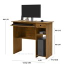 Ver imagem 2 de Mesa para Computador Viena 1 Gaveta 1 Nicho Cor Freijó - Jm Casa Dos Móveis