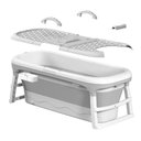 Ver imagem 4 de Banheira Ofurô Dobrável Portátil Adulto Cinza 117 cm 200 Litros Crioterapia VG+